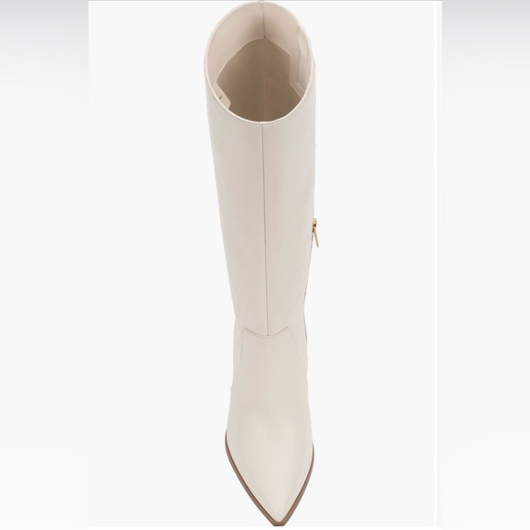 Vince Camuto Elegant Cream Knee-High Women's Boots wide calf size 7 - Picture 5 of 7